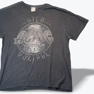 ACDC High Voltage Graphic T Shirt Men XL Black Stedman Classic T ST2000 Band Tee